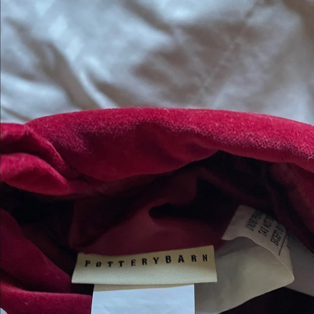 Pottery Barn Velvet Red Stocking - Picture 3 of 3